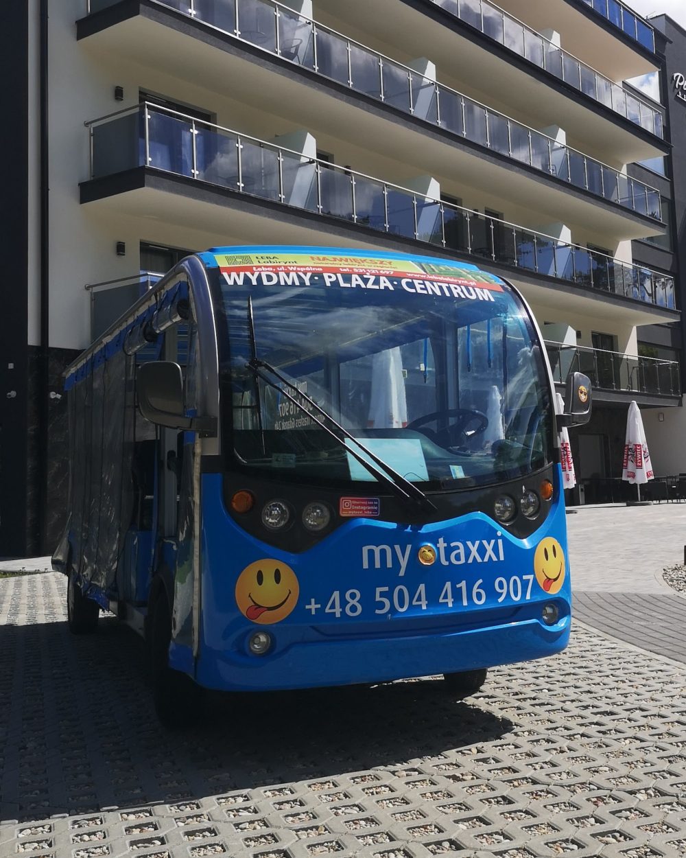 melex transport z hotelu na plaże